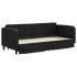 Sofá cama nido con cajones tela negro 80x200