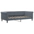 Sofá cama nido con cajones terciopelo gris oscuro 90x190