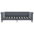 Sofá cama nido con cajones terciopelo gris oscuro 90x190