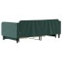 Sofá cama nido con cajones terciopelo verde oscuro 100x200