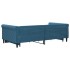 Sofá cama nido con cajones terciopelo azul 100x200