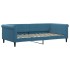 Sofá cama nido con cajones terciopelo azul 100x200