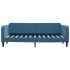 Sofá cama nido con cajones terciopelo azul 80x200