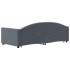 Sofá cama nido con cajones terciopelo gris oscuro 90x190