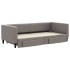 Sofá cama nido con cajones tela gris taupe 90x200