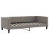 Sofá cama nido con cajones tela gris taupe 90x200