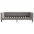 Sofá cama nido con cajones tela gris taupe 90x200