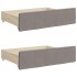 Sofá cama nido con cajones tela gris taupe 90x200