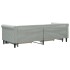 Sofá cama nido con cajones terciopelo gris claro 80x200