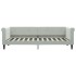 Sofá cama nido con cajones terciopelo gris claro 80x200