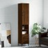Aparador alto madera contrachapada roble marrón 34,5x34x180