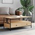 Mesa de centro madera de ingeniería roble Sonoma 100x51x45