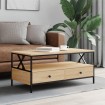 Mesa de centro madera de ingeniería roble Sonoma 100x51x45 cm