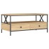 Mesa de centro madera de ingeniería roble Sonoma 100x51x45