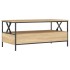 Mesa de centro madera de ingeniería roble Sonoma 100x51x45