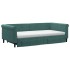 Sofá cama nido con cajones terciopelo verde oscuro 100x200