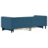 Sofá cama nido con cajones terciopelo azul 80x200