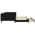 Sofá cama nido con cajones terciopelo negro 100x200
