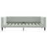 Sofá cama nido con cajones terciopelo gris claro 90x190