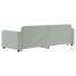 Sofá cama nido con cajones terciopelo gris claro 80x200