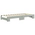 Sofá cama nido con cajones terciopelo gris claro 80x200