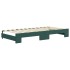 Sofá cama nido con cajones terciopelo verde oscuro 90x200