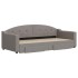 Sofá cama nido con cajones tela gris taupe 90x200