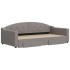 Sofá cama nido con cajones tela gris taupe 100x200