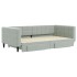 Sofá cama nido con cajones terciopelo gris claro 100x200