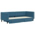 Sofá cama nido con cajones terciopelo azul 90x200