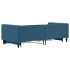 Sofá cama nido con cajones terciopelo azul 90x200