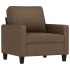 Sillón de tela marrón 60