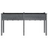Jardinera con forro madera maciza de abeto gris 161x45x76