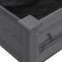 Jardinera con forro madera maciza de abeto gris 161x45x76