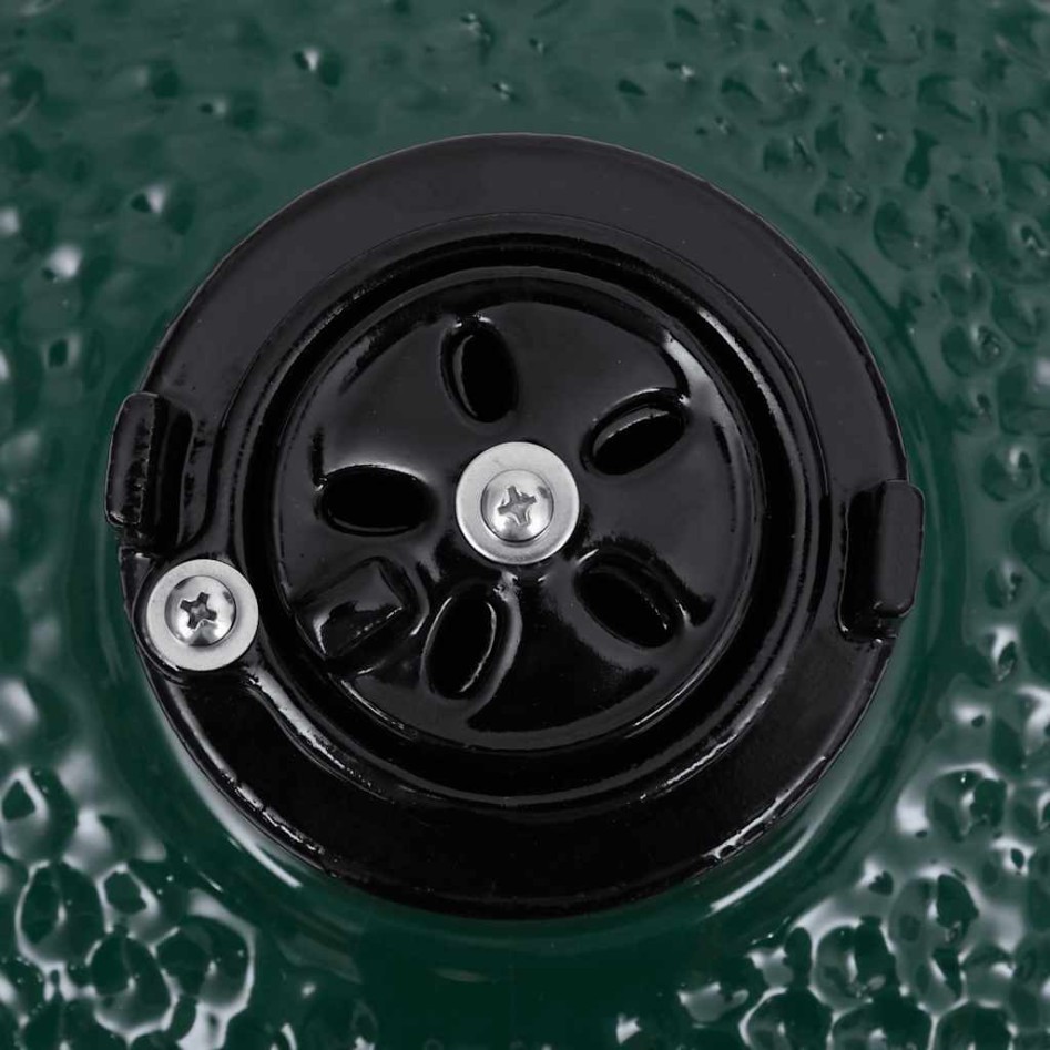 Barbacoa 2 en 1 ahumadora Kamado de cerámica verde 56