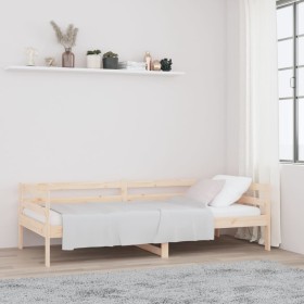 Sofá cama sin colchón madera maciza de pino 80x200
