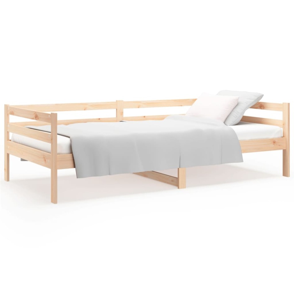 Sofá cama sin colchón madera maciza de pino 80x200
