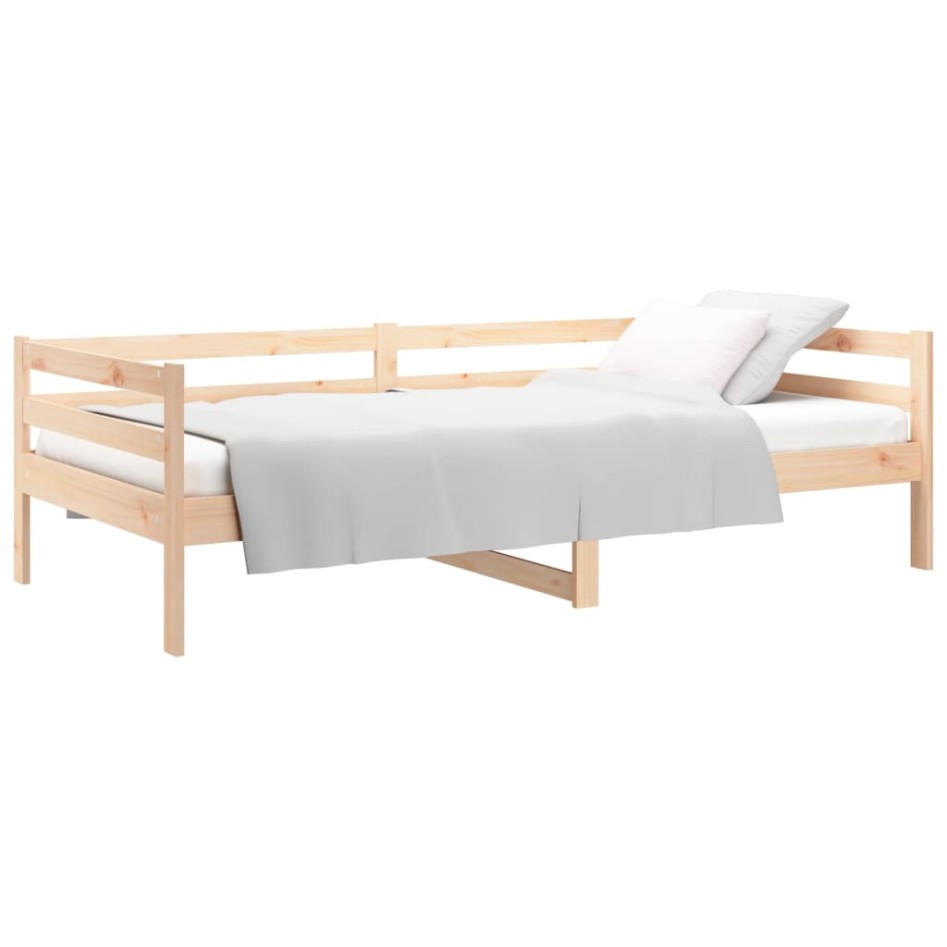 Sofá cama sin colchón madera maciza de pino 80x200