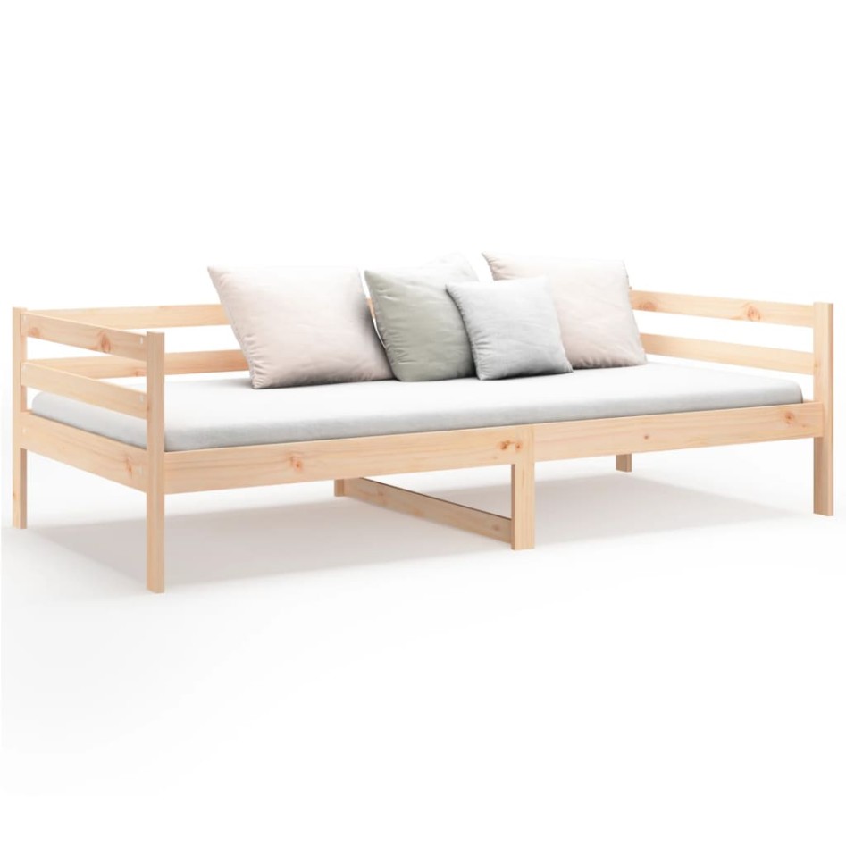 Sofá cama sin colchón madera maciza de pino 80x200