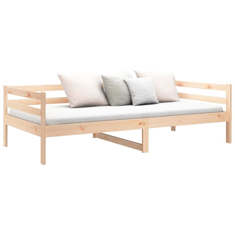 Sofá cama sin colchón madera maciza de pino 80x200