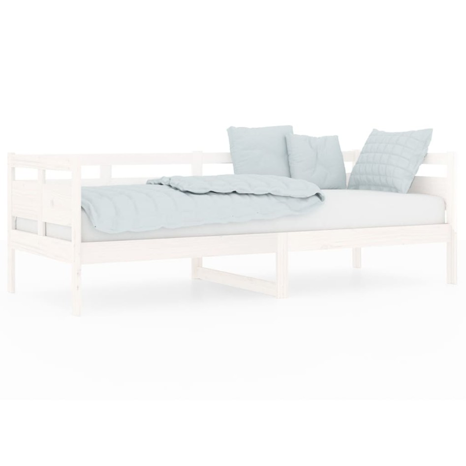Sofá cama madera maciza de pino blanco 80x200