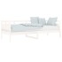Sofá cama madera maciza de pino blanco 80x200