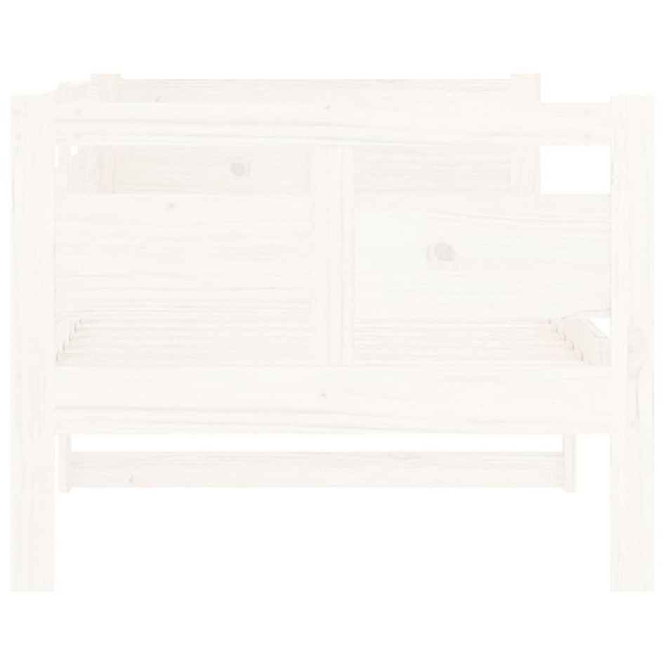 Sofá cama madera maciza de pino blanco 80x200