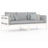 Sofá cama madera maciza de pino blanco 80x200