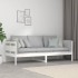 Sofá cama madera maciza de pino blanco 80x200
