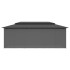 Cenador con cortinas gris antracita 600x298x270