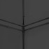 Cenador con cortinas gris antracita 600x298x270