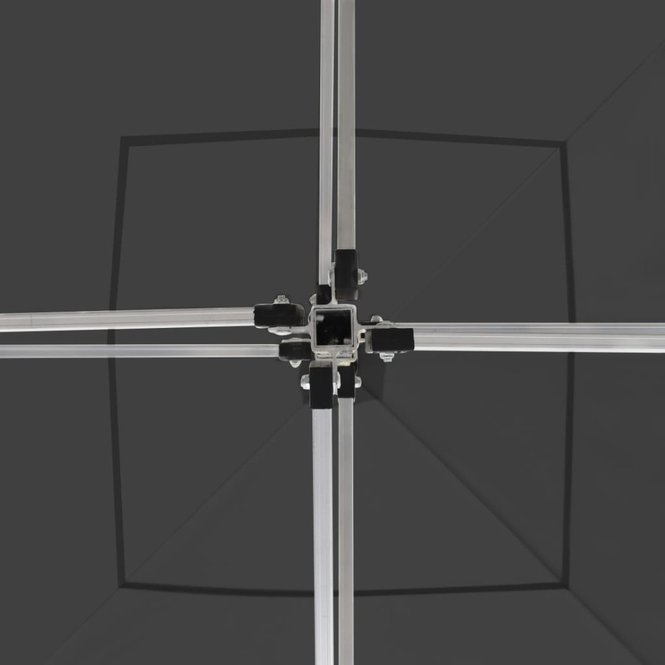 Carpa plegable profesional de aluminio gris antracita 2x2