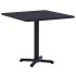 Mesa de jardín negra 80x80x75