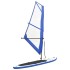 Tabla de paddle surf inflable con vela azul y